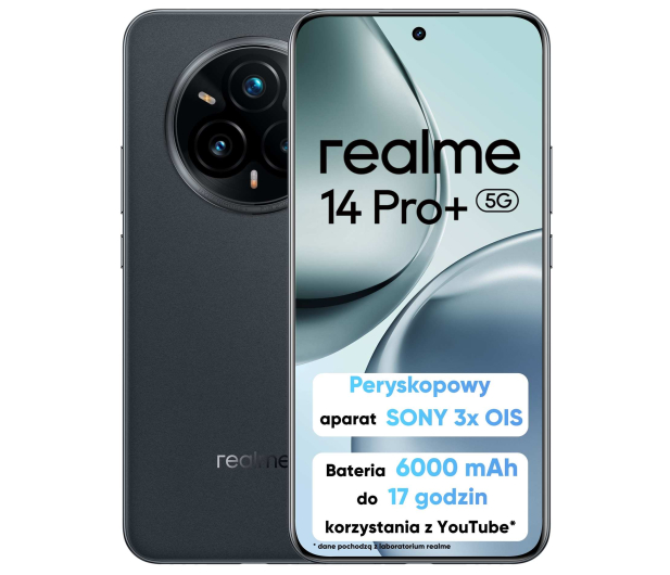 realme 14 Pro+ 5G 12/512GB Suede Grey - 1314678 - zdjęcie